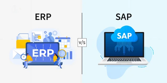 تفاوت‌های اساسی ERP و SAP